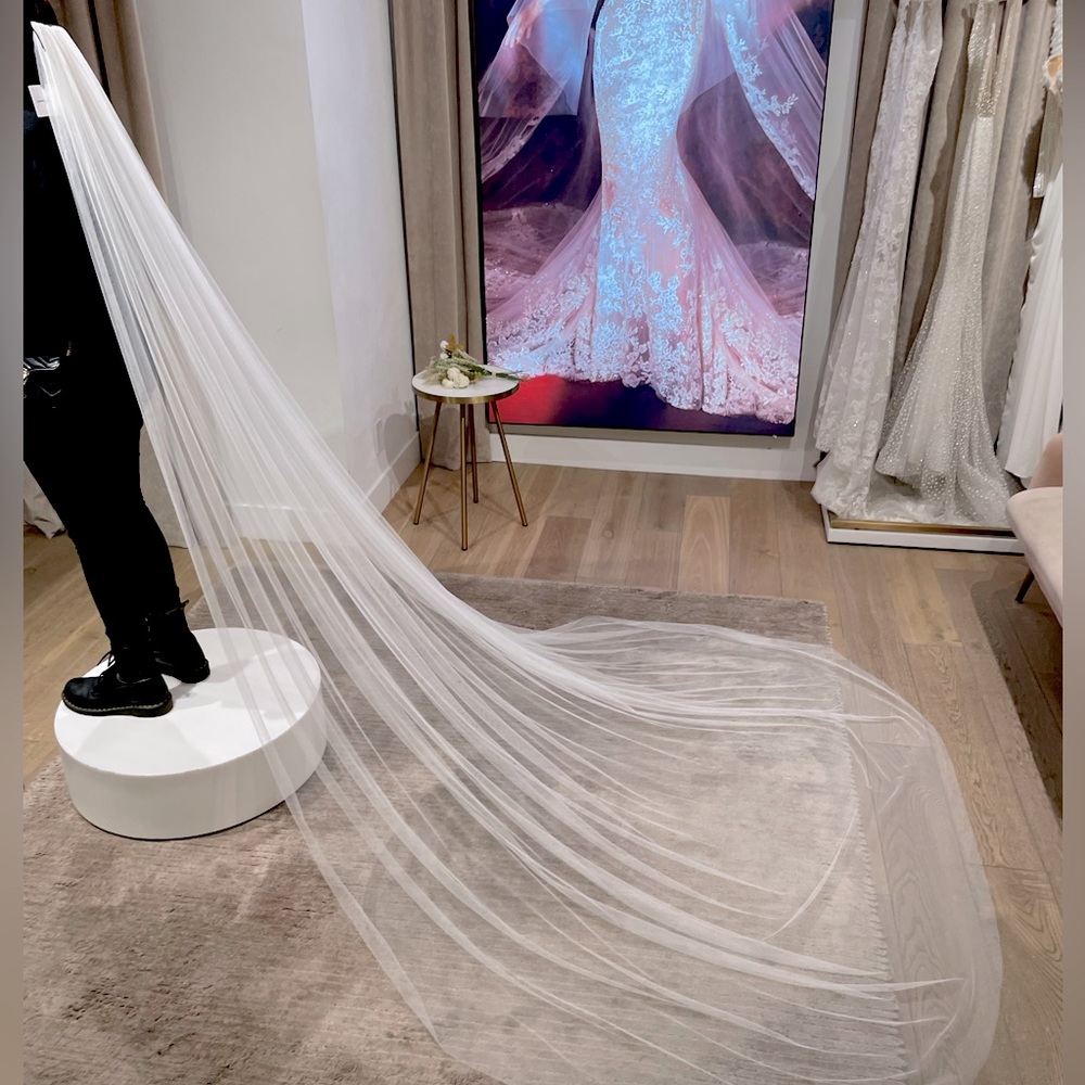 NEW Pronovias Classic Floor-Length Tulle Veil